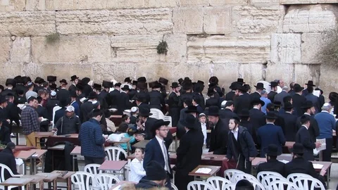 Wailing Wall - Jerusalem, Israel Video stock 85963504