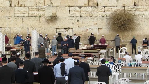 Wailing Wall - Jerusalem, Israel Video stock 85963536