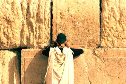 Wailing Wall in Jerusalem Stock Photos