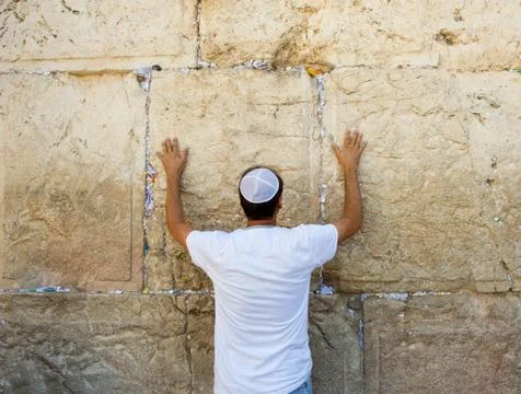 Wailing wall in Jerusalem Foto stock