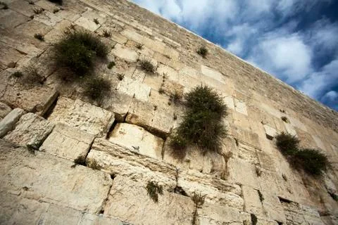 The wailing wall Stock Photos