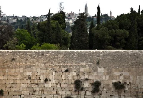 The wailing wall Stock Photos