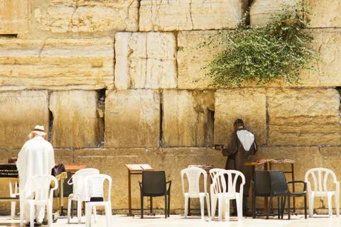 Wailing wall . Stock Photos