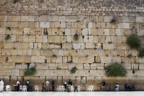 Wailing wall . Stock Photos