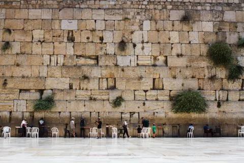 Wailing wall . Stock Photos