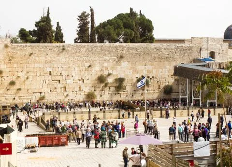 Wailing wall . Stock Photos