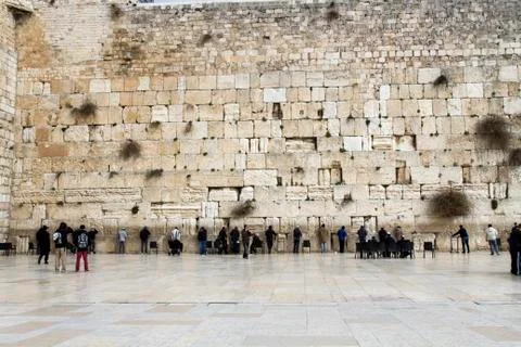Wailing wall . Stock Photos