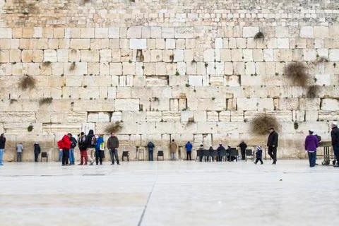 Wailing wall . Stock Photos