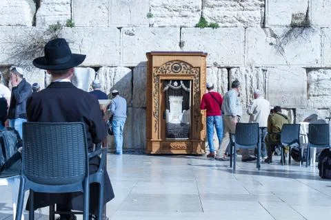 Wailing wall . Stock Photos