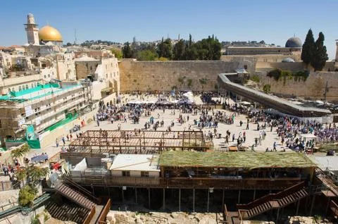 The wailing wall Stock Photos