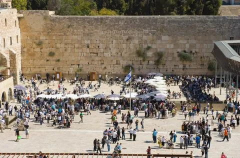 The wailing wall Stock Photos