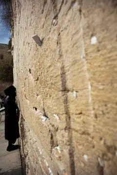 Wailing wall prayers Stock Photos