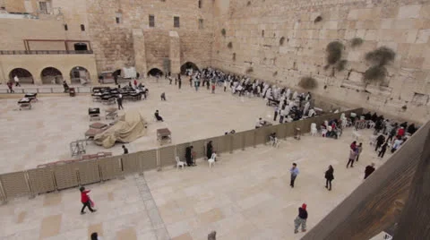 Wailing Wall / Western Wall Stock Footage 26196420