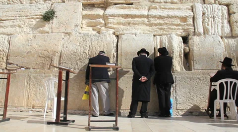 Wailing Wall : Western Wall in Jerusalem Video stock 34419722