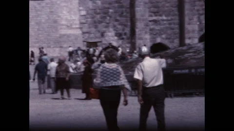 Wailing Wall Wide 1973 Stock Footage 148863863