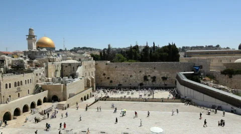 Wailing_wall_01 Stock Footage 512614