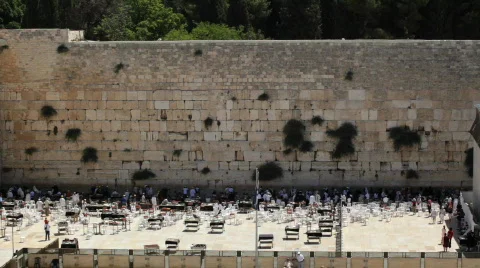 Wailing_wall_03 Stock Footage 512790