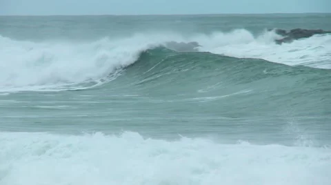 Waimea bay wave Stock Footage 46182530
