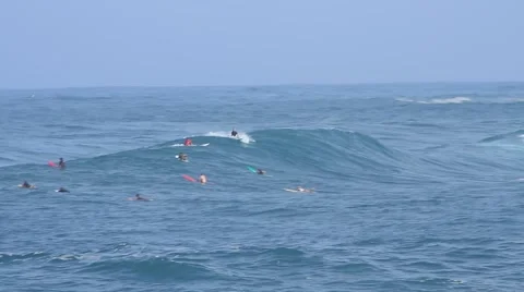 Waimea Big Wave Stock Footage 44066662