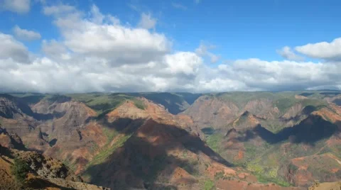 Waimea Canyon Stock Footage 890429