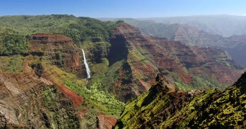 Waimea Canyon Stockbeeldmateriaal 49646598