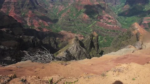 Waimea Canyon Pan Stock Footage 138403133