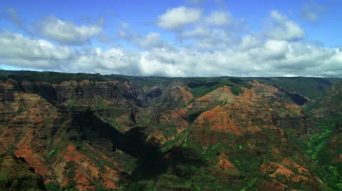 Waimea Canyon timelapse Stock Footage 26108403