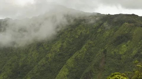 Waimea Canyon, Timelapse, Kauai, Hawaii, USA Stock Footage
