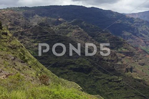 Waimea Canyon, Waimea Canyon State Park, Kauai, Hawaii, USA Stock Photos