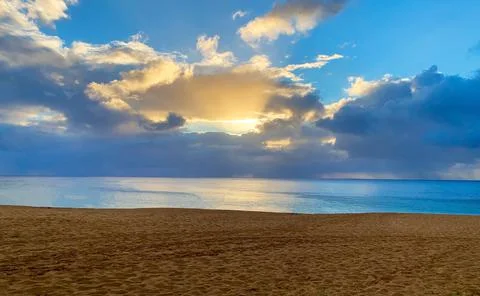 Waimea Sunset Stock Photos