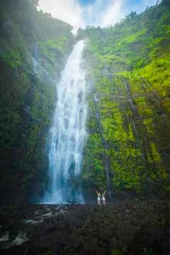 Waimoku Falls Foto stock