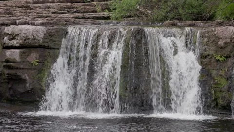 Wain Wath Force, River Swale, Yorkshire Dales National Park, England, UK Stock-Footage 311756566