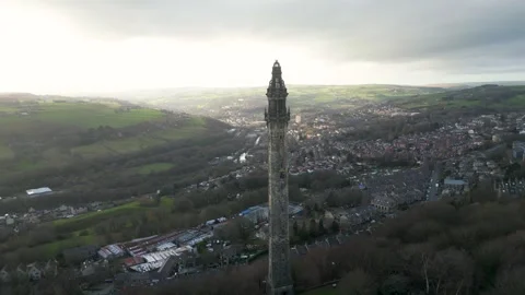 Wainhouse Tower, Halifax Video stock 326439996