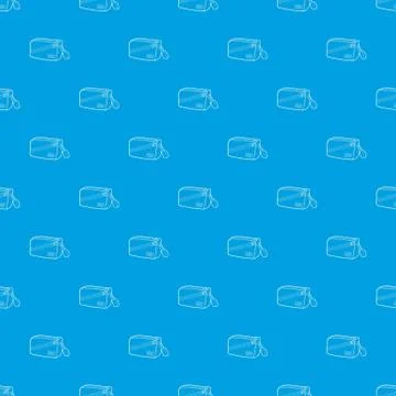 Waist bag pattern seamless blue Stock Illustration