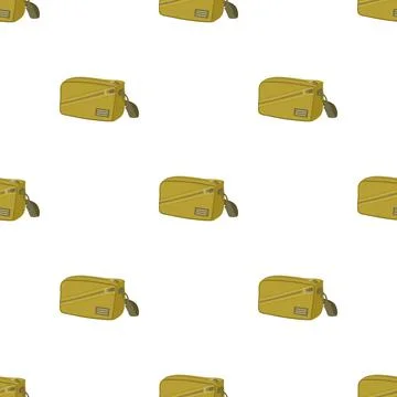 Waist bag pattern seamless vector Illustrazione stock