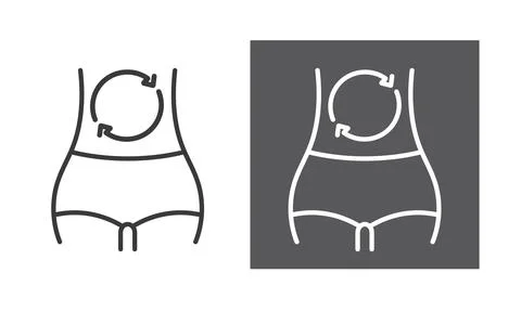 Waist Stock Illustration