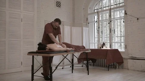 Waist massage Stock Footage 92126889