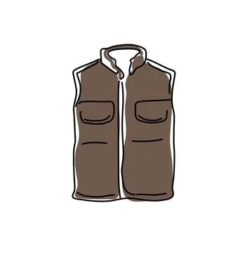 Waistcoat vector Stock Illustration