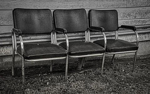 Wait here Stock Photos