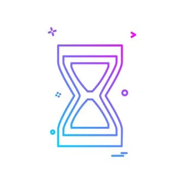Wait icon design vector Stock Illustration