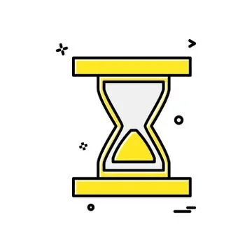 Wait icon design vector 스톡 일러스트