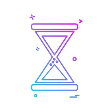 Wait icon design vector Stock Illustration