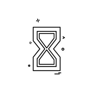 Wait icon design vector Stock Illustration