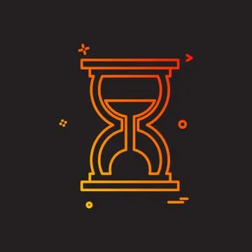 Wait icon design vector Stock Illustration
