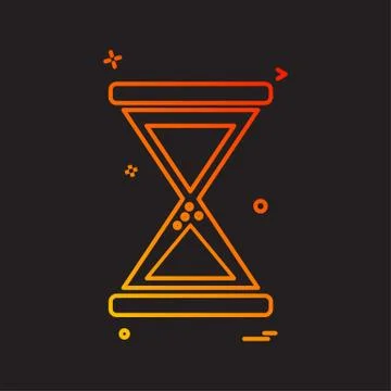 Wait icon design vector Illustrazione stock