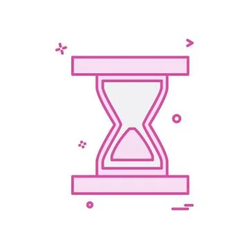Wait icon design vector Illustrazione stock