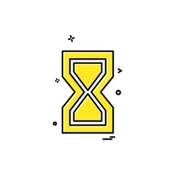 Wait icon design vector 스톡 일러스트