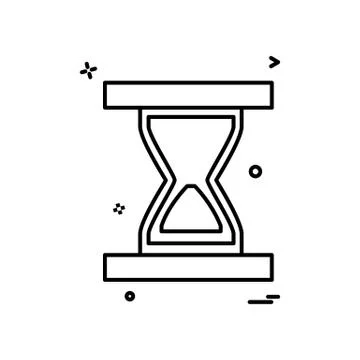 Wait icon design vector 스톡 일러스트