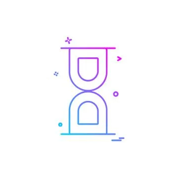 Wait icon design vector Illustrazione stock