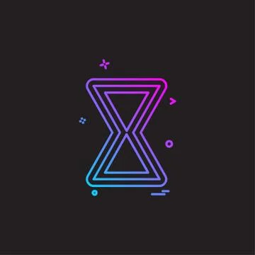 Wait icon design vector Stock Illustration